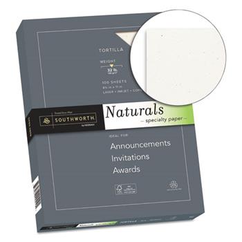 Southworth Naturals Paper, Tortilla, 8 1/2 x 11, 32 lb, 100/Ream