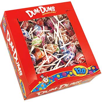 Dum-Dum Pops, Assorted, 120/BX
