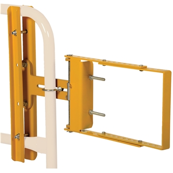 Vestil SelftoClosing Gate, Yellow/White, 12&quot; H