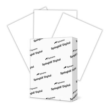 Springhill Digital Index Cardstock, 92 Bright, 90 lb, 8.5&quot; x 11&quot;, White, 250 Sheets/Pack