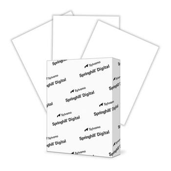 Springhill Digital Index Cardstock, 92 Bright, 110 lb, 9&quot; x 11&quot;, White, 250 Sheets/Pack