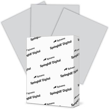 Springhill Digital Opaque Colored Paper, 60 lb, 8.5&quot; x 11&quot;, Gray, 500 Sheets/Ream