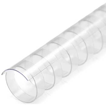 Spiral Binding Company Inc. Plastic Comb Binding, 19 Ring, 3/4&quot;, Clear, 100/BX