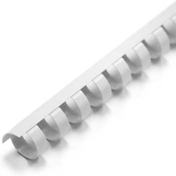 Spiral Binding Company Inc. Plastic Comb Binding, 19 Ring, 3/4&quot;, White, 100/BX