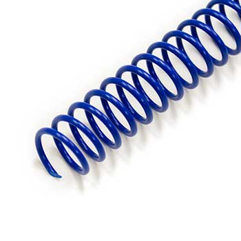 Spiral Binding Company Inc. Spiral Plastic Coil 4:1, 12&quot; x 3/4&quot;, Blue, 100/BX