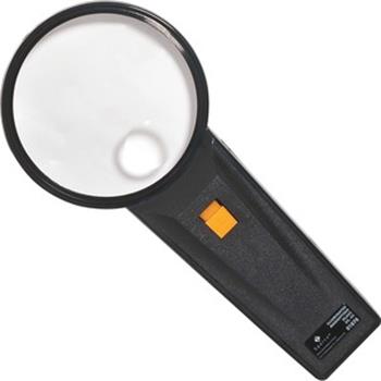 Sparco Illuminated Magnifier, 3 in, Black