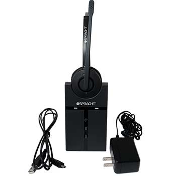 Spracht ZuM Maestro USB Softphone Headset, Monaural, Over-the-Head, Black