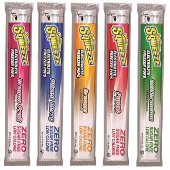 Sqwincher ZERO Freezer Pops, Multi Flavor, 3 oz., 150/CS
