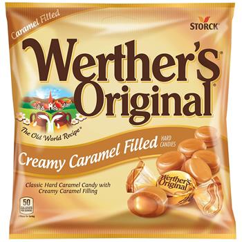 Werther&#39;s Original Creamy Caramel Filled Candies, 5.5 oz Bag, 12/Case