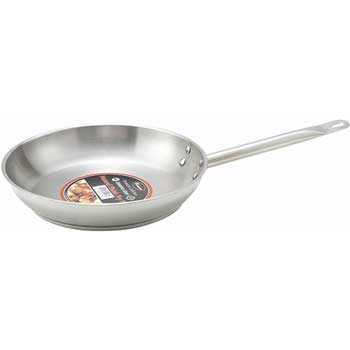 Winco Fry Pan, 9&quot; Dia, Stainless Steel