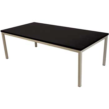 SuperSeats™ &quot;High Roller&quot; Lounge Collection Table, Coffee, 48&quot; x 24&quot;, Black