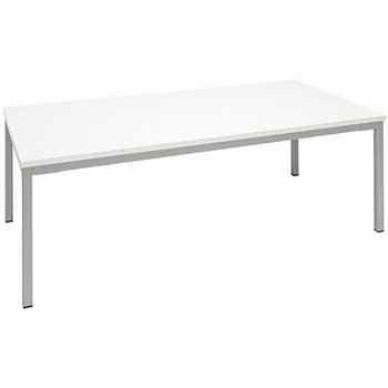 SuperSeats™ &quot;High Roller&quot; Lounge Collection Table, Coffee, 48&quot; x 24&quot;, White