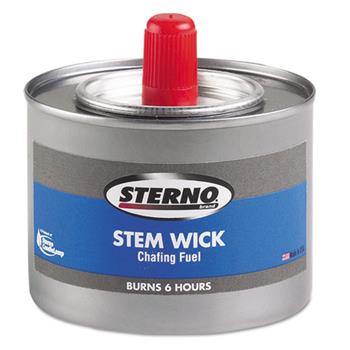 Sterno Chafing Fuel Can With Stem Wick, Methanol,1.89g, Six-Hour Burn, 24/CT