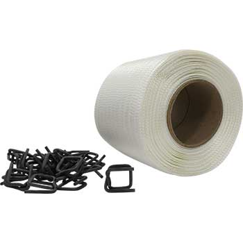 Boatshrink Wrap Strapping, 3/4&quot; X 490 ft. and 25 buckles