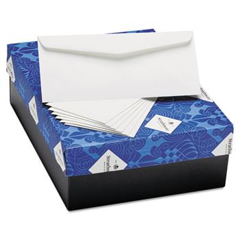 Strathmore Wove Writing Envelopes, 24 lb., #10, Soft White, 500/BX