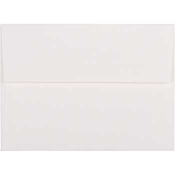 JAM Paper A6 Strathmore Invitation Envelopes, 4 3/4&quot; x 6 1/2&quot;, Bright White Laid, 50/BX