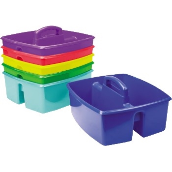 Storex Large Classroom Caddy, Assorted Colors, 6/PK, 6 PK/CT