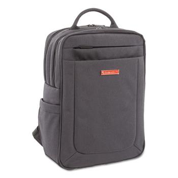 Swiss Mobility Cadence 2 Section Business Backpack, For Laptops 15.6&quot;, 6&quot; x 12&quot; x 17&quot;, Charcoal