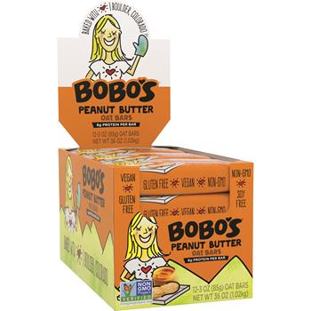 Bobo&#39;s Peanut Butter Oat Bars, 3oz, 12/BX