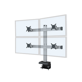Innovative Bild Desk Mount for Monitor - Vista Black - 4 Display(s) Supported - 120 lb Load Capacity