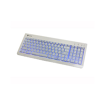 Buslink I-Rocks Compact USB Keyboard - 104 Keys - White