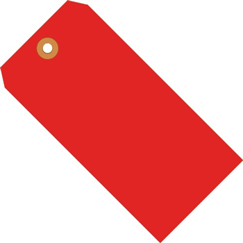 W.B. Mason Co. Shipping Tags, 13 Pt., 4 3/4&quot; x 2 3/8&quot;, Fluorescent Red, 1000/CS