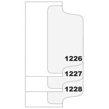 Legal Tabs Kleer-Fax&#174; Legal Index Divider, Avery&#174; Style, Letter Size, Side Tab, 1/25th cut, 1226-1250