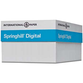 Springhill Digital Opaque Cover, Green, 65 lb, 8 1/2&quot; x 11&quot;, 2,500/CT