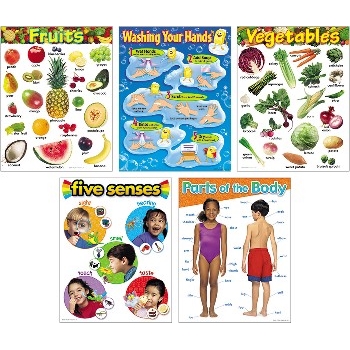 TREND Healthy Living Learning Charts Combo Pack
