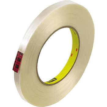 3M 890MSR Strapping Tape, 8.0 Mil, 1/2&quot; x 60 yds., Clear, 72/CS
