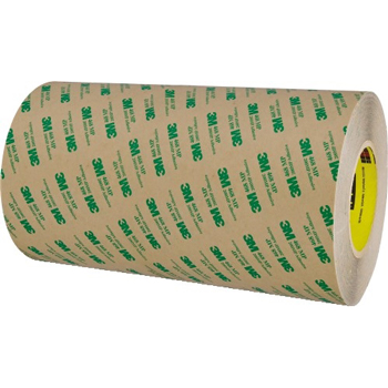 3M 468MP Adhesive Transfer Tape, Hand Rolls, 5.0 Mil, 12&quot; x 60 yds., Clear, 4/CS