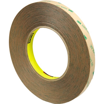 3M 9472LE Adhesive Transfer Tape, Hand Rolls, 5.0 Mil, 1/2&quot; x 60 yds., Clear, 18/CS