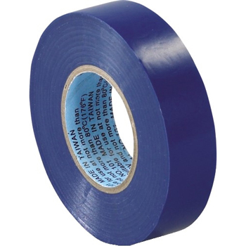 W.B. Mason Co. Electrical Tape, 7.0 Mil, 3/4&quot;x 20 yds., Blue, 10/CS
