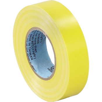 W.B. Mason Co. Electrical Tape, 7.0 Mil, 3/4&quot;x 20 yds., Yellow, 10/CS