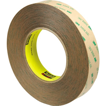 3M 9472LE Adhesive Transfer Tape, Hand Rolls, 5.0 Mil, 1&quot; x 60 yds., Clear, 3/CS
