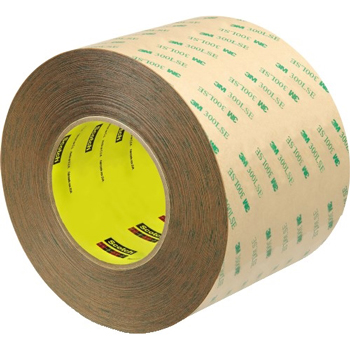 3M 9472LE Adhesive Transfer Tape, Hand Rolls, 5.0 Mil, 4&quot; x 60 yds., Clear, 8/CS