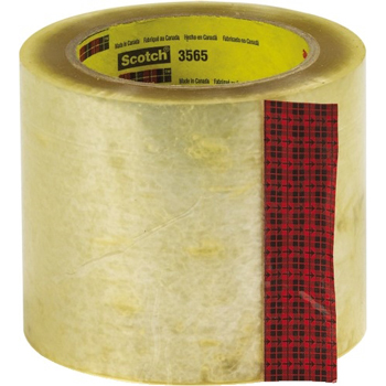 3M 3565 Label Protection Tape, 1.9 Mil, 4&quot; x 110 yds., Clear, 18/CS