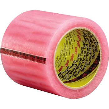 3M 821 Label Protection Tape, 2.5 Mil, 4&quot; x 72 yds., Pink, 8/CS