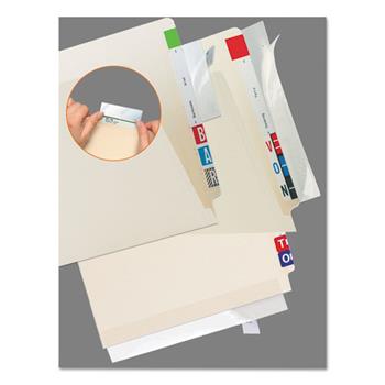 Tabbies File Folder Reinforcing Strip, 2 x 11, Clear, 100/Pack