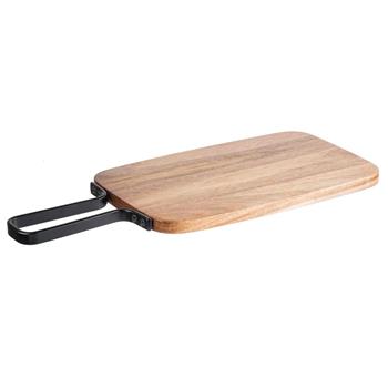 TableCraft Industrial Collection Rectangular Serving Paddle, 17 in x 7.125 in x 0.6 in, Wood