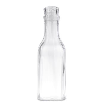 TableCraft Swirl Carafe with Stopper, 1.5 qt, 4.25 in x 4.25 in x 13.25 in, Styrene Acrylonitrile, Clear