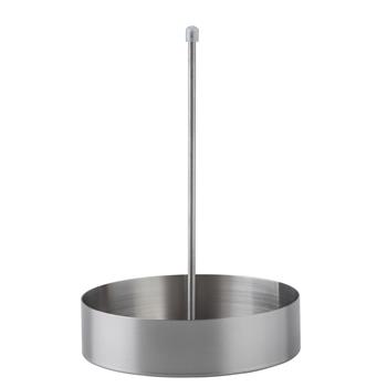 TableCraft Slider/Onion Ring Tower With Base, 7 in x 7 in x 10 in, Stainless Steel
