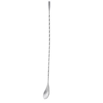 TableCraft Premium Bar Spoon, 12.25&quot; x 1.375&quot; x 0.75&quot;, Stainless Steel
