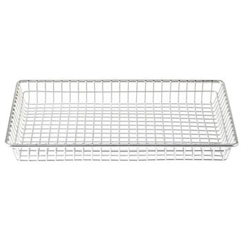 TableCraft Rectangular Wire Serving Basket, 12&quot; L x 8&quot; W x 1.38&quot; H, Stainless Steel