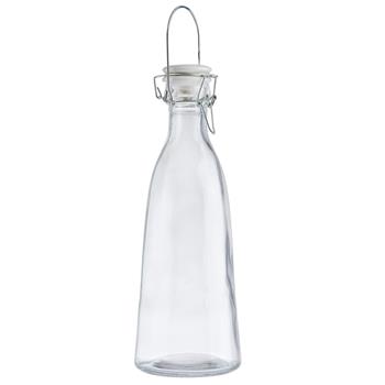 TableCraft Round Resealable Carafe, 34 oz, 4&quot; x 4&quot; x 11.5&quot;, Glass