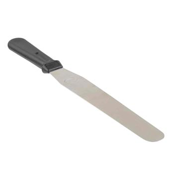 TableCraft 10&quot; Icing Spatula, Stainless Steel, Black ABS Handle