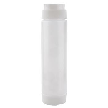 TableCraft&#174; InvertaTop Squeeze Bottle, 16 oz, 53mm Opening, 2.375&quot; x 2.375&quot; x 8.875&quot;, Clear Polyethylene (LDPE)