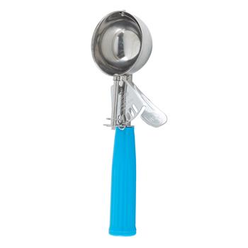 TableCraft Thumb Press Disher, Size 12, 3.125 oz, Stainless Steel, Blue