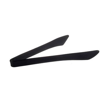 TableCraft Tongs, 6.5&quot; x 1.75&quot; x 12&quot;, Silicone, Black