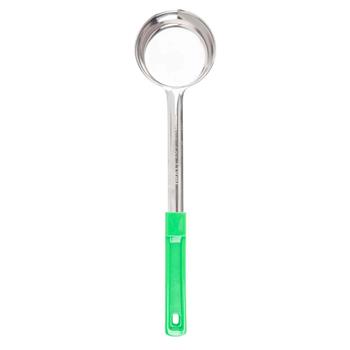 TableCraft Solid Spoodle, 120ml, 13.5 in x 3.25 in x 1 in, Stainless Steel, Green